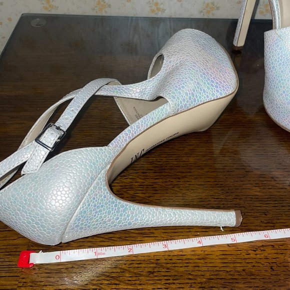 INC International Concepts Platform Peep Toe Heels - Picture 7 of 9